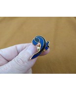 (M330-2) Blue and black BASS CLEF MUSIC NOTE gold plated tac pin Jewelry... - $29.45 CAD