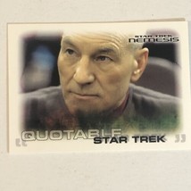 Star Trek Nemesis Trading Card #57 Patrick Stewart - £1.55 GBP