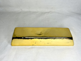 007 James Bond, Goldfinger, Fort Knox Gold Bar, Real Prop Replica, Gold Plated - £53.47 GBP