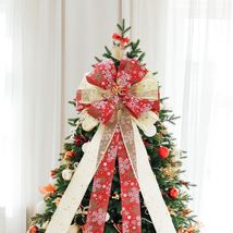 Filltown Christmas Tree Topper Bow 53x13 Inch Red & Gold Xmas Ornament - $328.64 Filltown Christmas Tree Topper Bow 53x13 Inch Red & Gold Xmas Ornament - $328.64 MXN