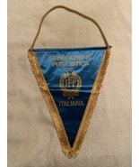 ITALIAN BOXING FEDERATION OLYMPICS PENNANT FLAG  Very good shape.  2006 ... - $475.91 MXN