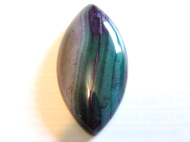 40.42ct 39x20x7mm Green &amp; Rose Stripe Agate Marquise Cabochon for Jewelry Making - £1.86 GBP