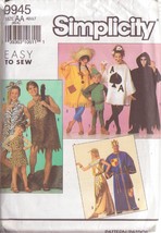 SIMPLICITY PATTERN 9945 SIZES XS-XLG FOR ADULT 8 DIFFERENT COSTUMES  - $4.00