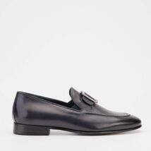 The Astoria Navy Buffalo Leather Men’s Loafer image 3