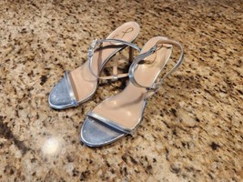 Sam Edelman Doran Strappy Sandal, Sky Blue Croc, Women Size 8.0 - £34.95 GBP