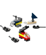 NEW Official Lego Holiday Remote Toy Helicopter, Boat &amp; Firetruck Microsets - $231.01 MXN