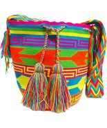 Handmade Wayuu Crochet Tote Bag, Woven Mochila, Colombian Tribal Bag, Be... - $1,782.66 MXN