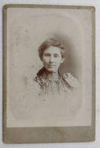 Vintage Cabinet Card Portrait of Woman by Lane &amp; Co. in Columbus, Ohio - £14.20 GBP