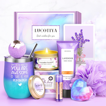 Mothers Day Gifts for Mom Women, Gift Basket Women Wine Tumbler Self Care Packag - £32.89 GBP