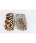 Vintage 80s 90s Winchester Distressed Camouflage Cow Leather Work Gloves... - $818.34 MXN