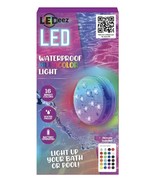 LEDeez Waterproof Remote Battery-Operated Multicolor Pool Light, New - $7.92