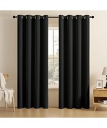 Cucraf Black Blackout Curtains 84 Inch Length 2 Panels Set, Room, W52 X ... - $750.68 MXN