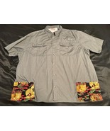 Wrangler Men’s 3XL Utility Outdoor Shirt Gray Mesh Lined W/ Chili Pepper... - $30.46 CAD