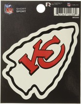 Rico Industries NFL Football Kansas City Chiefs Short Sport Decal 3.75&#39; x 4.75&#39; - £12.40 GBP