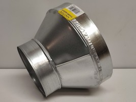 Master Flow 10 in. to 6 in. Round Reducer Galvanized Steel 30 Gauge - $21.77