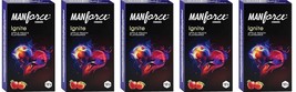 Manforce Ignite Apple-peach Flavoured Extra Dotted, 10 Pcs x Pack of 5 - £15.48 GBP