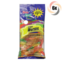 6x Bags Stone Creek Gummi Worms Flavored Quality Chewy Candies | 6.5oz - £14.87 GBP