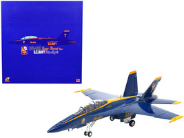 McDonnell Douglas F/A-18F Super Hornet Aircraft US Navy Blue Angels #7 2021 1/72 - £76.99 GBP