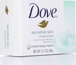 Dove Bar Soap for Sensitive Skin 3.15 oz (Pack of 10) - £33.77 GBP