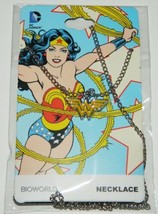 Dc Comics Wonder Woman Ww Yellow Chest Logo Necklace New Unused - £9.12 GBP