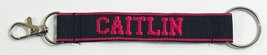 CAITLIN Personalized Keychain Pink / Black - £6.87 GBP