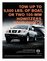 Nissan Titan Pickup Truck Tow up to 9500 LBS 2006 Full-Page Print Magazine Ad - £7.68 GBP