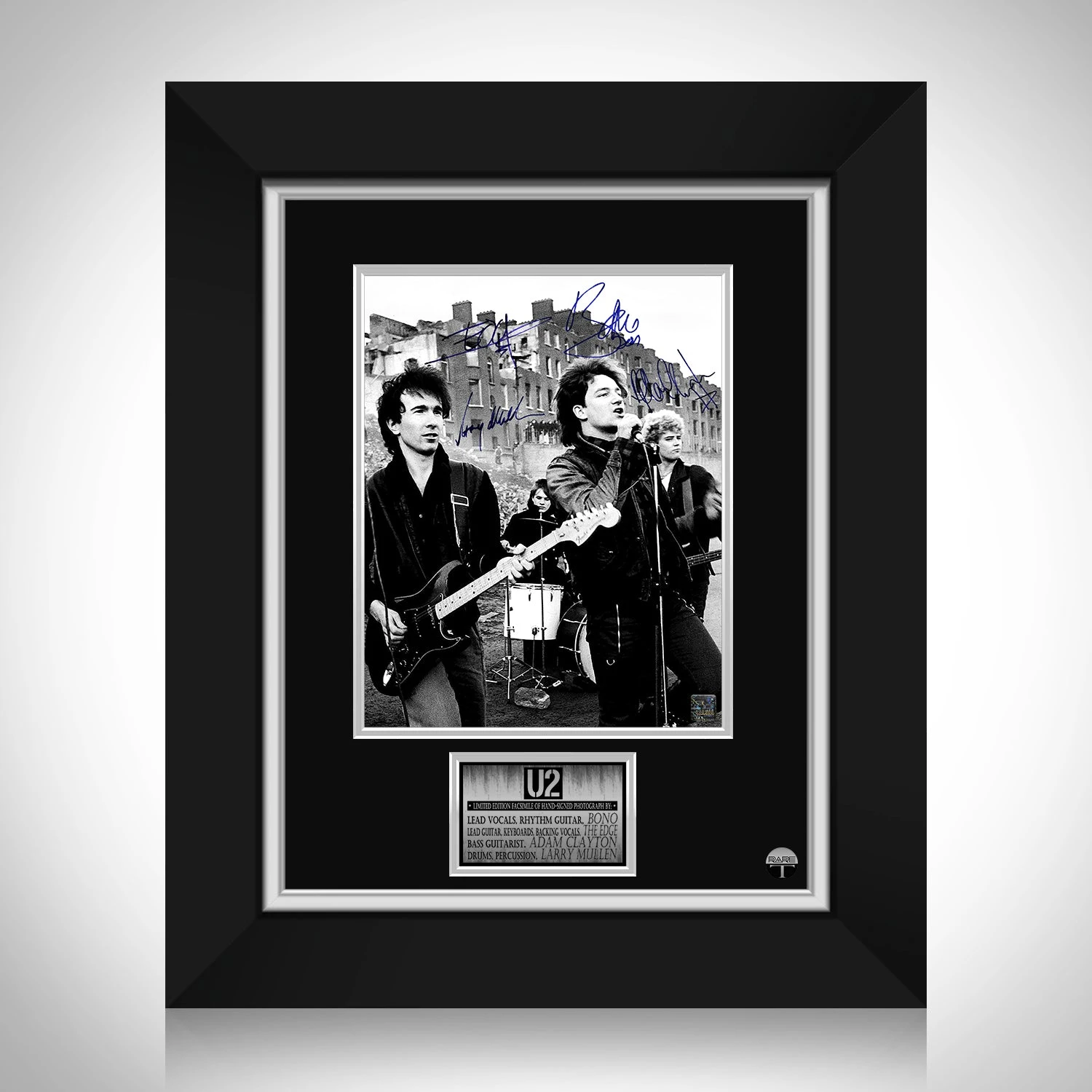 U2 Band Photo Limited Signature Edition Studio Licensed Custom Frame - £184.79 GBP