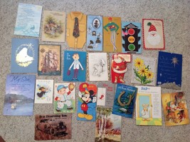 Vintage Lot 26 Assorted Greeting Cards Birthday Get Well Hallmark 1960s 1970s - £13.39 GBP