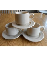 Lot of 3 (2) Wallace &amp; (1) Inca Restaurant Ware Coffee Cups and Saucers - $47.85 CAD