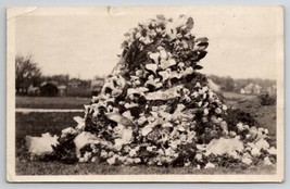 Ashton IL Nelson Flowers on Grave of Henry Schmidt Lauren IA Postcard A27 - £14.92 GBP