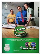 Skoal Pouches US Smokeless Tobacco Office Men 2006 Full-Page Print Magazine Ad - £7.63 GBP