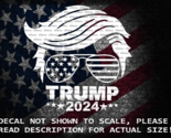 Trump Hair Aviator Sunglasses Trump 2024 Vinyl Decal US Sold &amp; Made - $6.72+