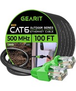 Cat6 Outdoor Ethernet Cable 100 Feet CCA Copper Clad Waterproof Direct B... - £42.74 GBP