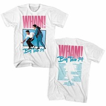 Wham! Vintage Fashion Concert T-shirt - Big Tour &#39;84 | Men&#39;s Unisex White Shirt - £15.22 GBP+