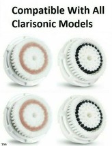 2 Radiance 2 Sensitive Facial Brush Head Replacements Mia Aria 4 All Clarisonic - £12.63 GBP