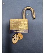 Brinks Heavy 60mm Hardened Laminated Padlock with Key - 2-1/2&quot; x 2&quot; -wor... - $184.35 MXN