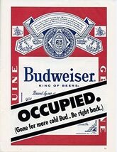 Budweiser Bud Light Beer Advertising Metal  Sign 8x12in Vintage Frogs Sp... - $24.74