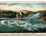 Great Whirlpool and Lower Gorge Niagara Falls NY New York UNP WB Postcar... - $1.93