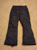 Womens Medium Columbia Bugaboo Omni Tech ski snow pants black insulated - $39.59