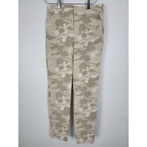 Old Navy Secret Slim Pockets Pants 0 Womens Pixie High Rise Tan Camo Ski... - $18.69