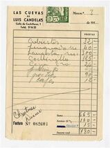 Las Cuevas de Luis Candelas Restaurant Check Madrid Spain Tourismo Stamp... - $17.82
