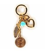 Juicy Couture Key Ring fob Purse Charm Coin Feather New $48 - £26.48 GBP