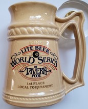 1985 World Series of Tavern Pool Lite Beer1st Place Local Tournament Ceramic Mug - £11.94 GBP