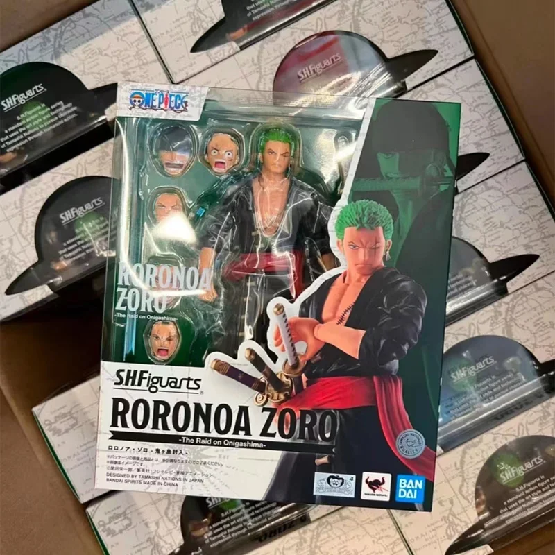 Bandai Original SHF One Piece RORONOA ZORO The Raid on Onigashima Anime Action - £66.33 GBP+