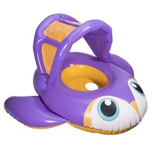 Swimways ~ Sun Canopy ~ Inflatable Baby Boat ~ Purple Penquin ~ 9-24 Months - £17.57 GBP