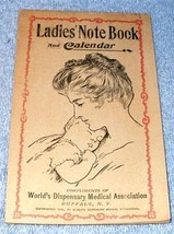 Dr Pierce Ladies Notebook and Calendar Worlds Dispensary 1905 - £5.46 GBP