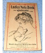 Dr Pierce Ladies Notebook and Calendar Worlds Dispensary 1905 - $6.95