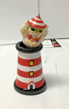 Great Christmas ornament 55386C Pacific rim bobble snowman lighthouse 4” - $10.79
