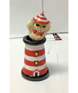 Great Christmas ornament 55386C Pacific rim bobble snowman lighthouse 4” - $10.79
