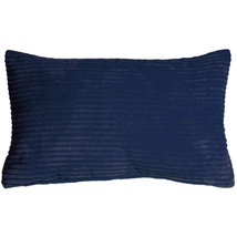 Wide Wale Corduroy 12x20 Dark Blue Throw Pillow, Complete with Pillow Insert - £25.13 GBP